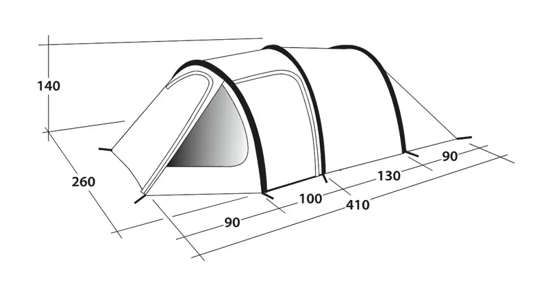 Outwell Earth 4 Tent - 2021 Model-2